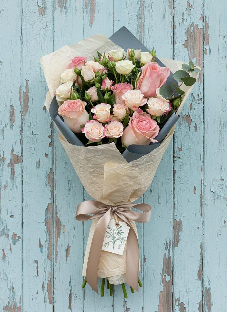 Букет цветов из: Розы в Облучье