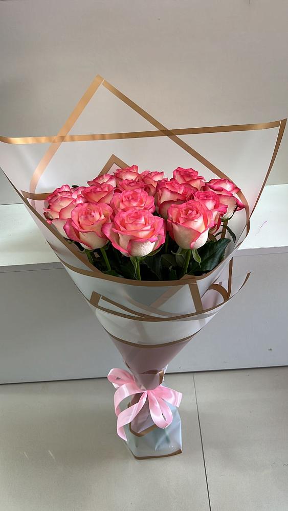 Розовые розы Сеньорита в Облучье Букет Розовые розы Сеньорита в Облучье