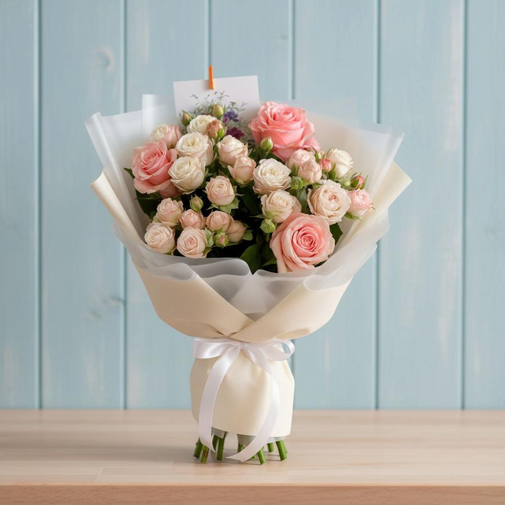 Букет цветов из: Розы в Облучье