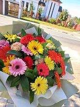 Букет цветов из:  Герберы #REPLACE_PRED# Облучье