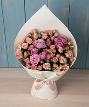 Букет Нежная розовость в Облучье Букет цветов из:  Розы в Облучье